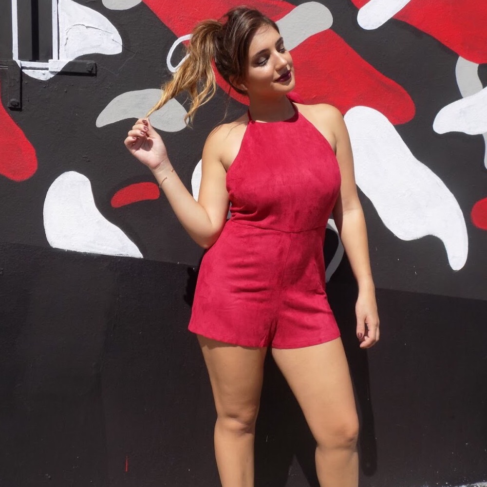 Red romper